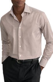 Eton Slim Fit Bengal Stripe Dress Shirt