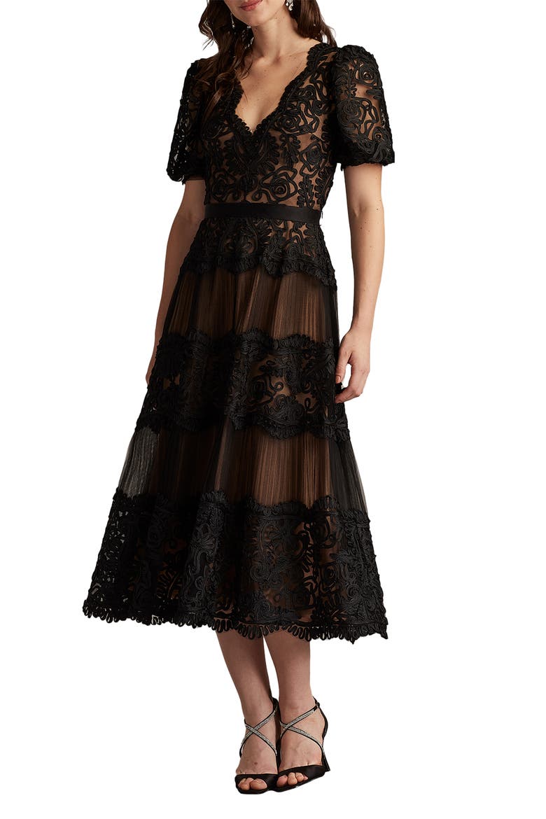 tadashi shoji cocktail dress Brone Illusion Lace offering a custom Tadashi Shoji Women's Belline Embroidered