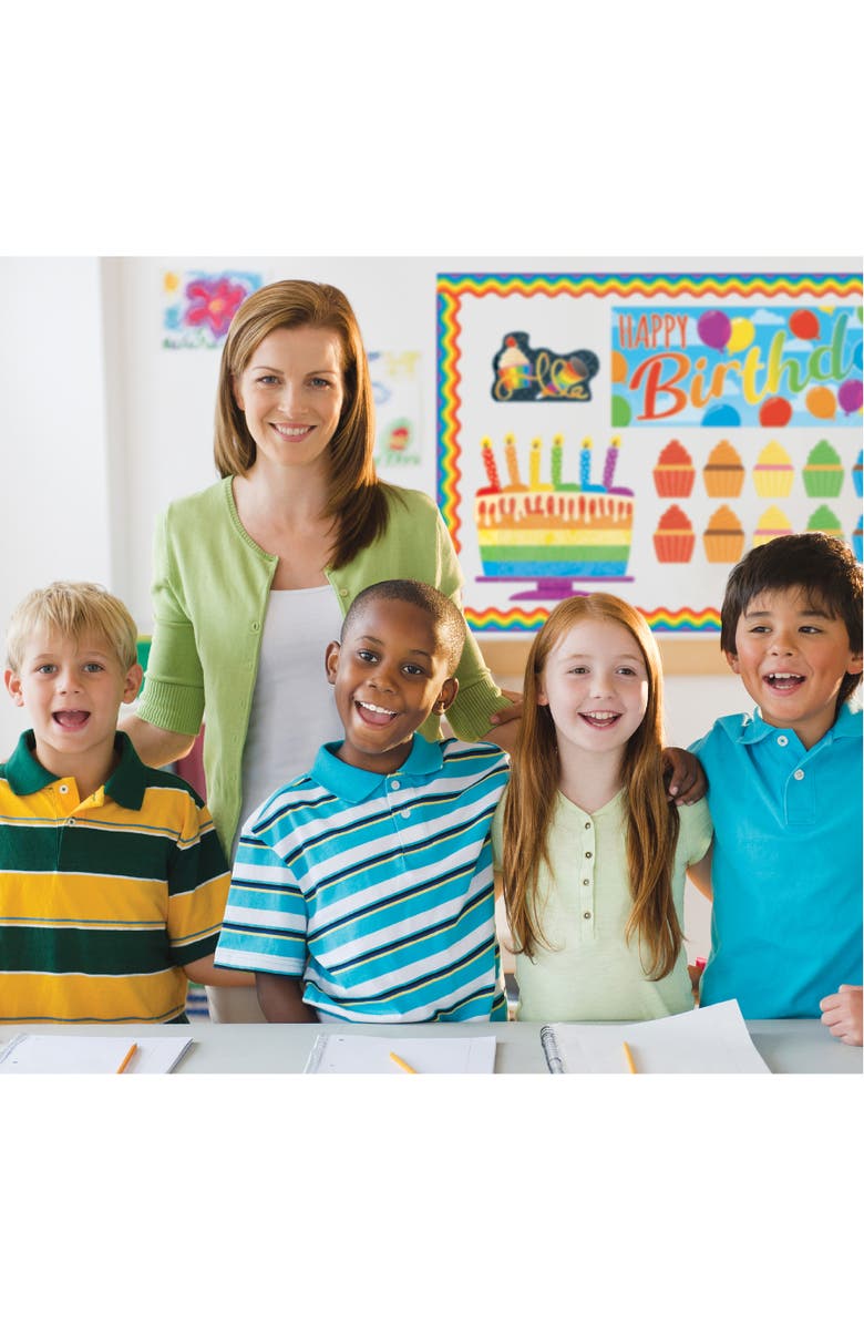 TREND Enterprises Rainbow Birthday Learning Set, Alternate, color, Multicolored