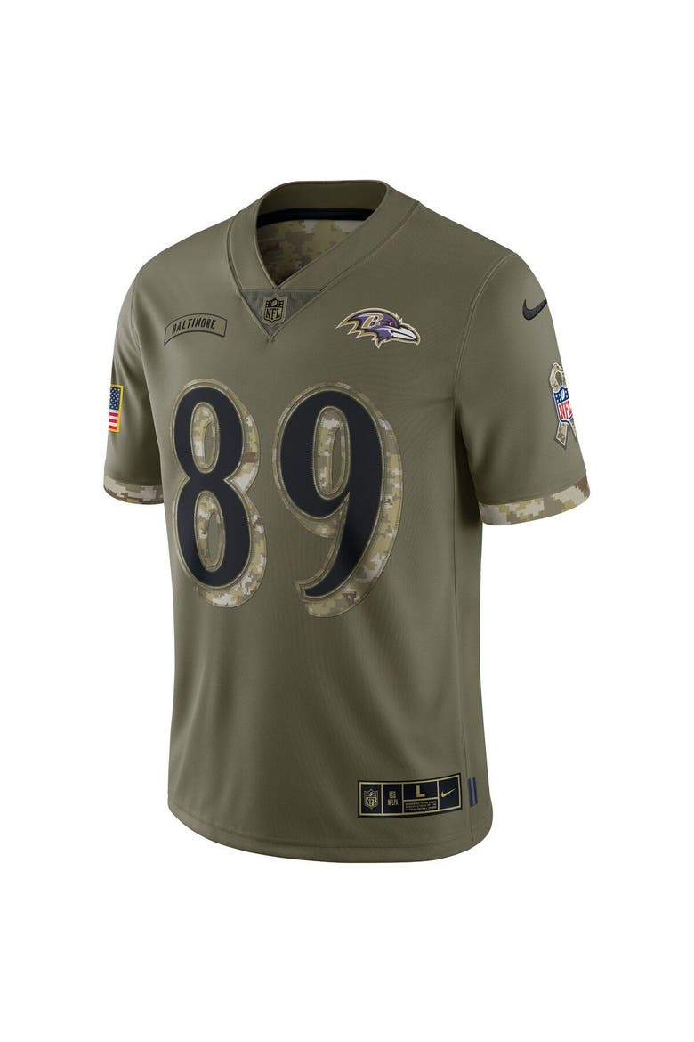 Men's Nike Mark Andrews Olive Baltimore Ravens 2022 Salute To Service Limited Jersey, Alternate, color, Olive
