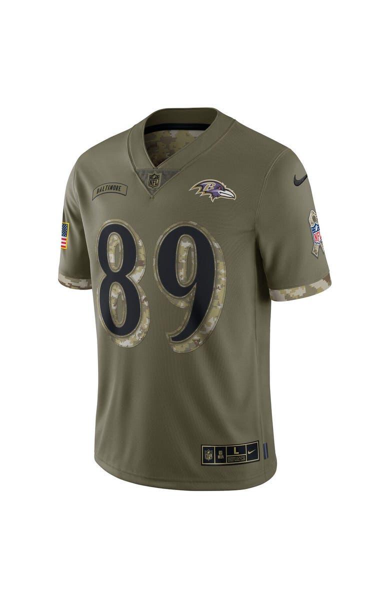 Nike Men's Nike Mark Andrews Olive Baltimore Ravens 2022 Salute To Service Limited Jersey, Alternate, color, 