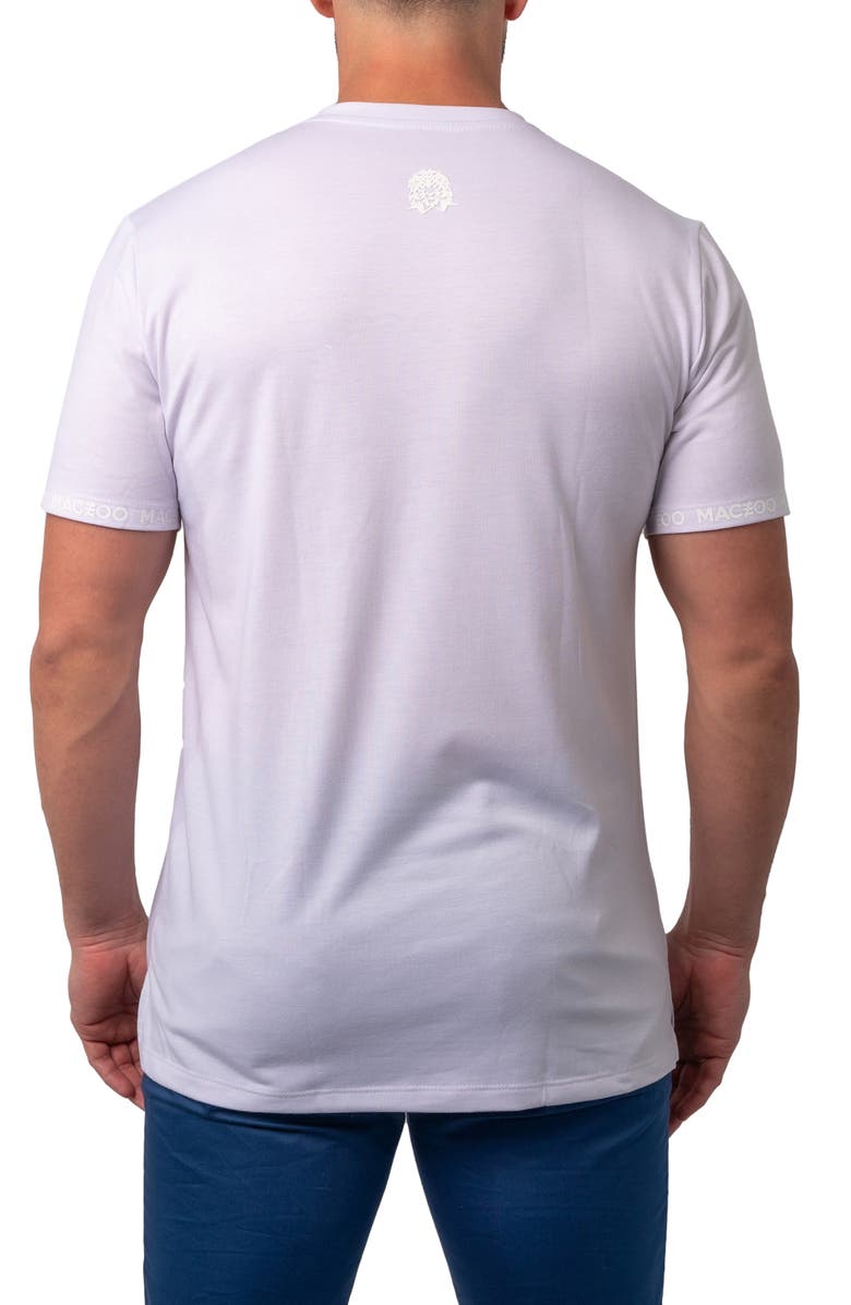 Maceoo Vivaldi V-Neck Cotton T-Shirt, Alternate, color, White