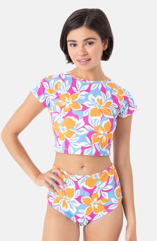 Roxy Topanga Canyon Crop Rashguard In Multi