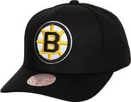 Mitchell & Ness Men's Mitchell & Ness Black Boston Bruins Team Ground Pro Adjustable Hat