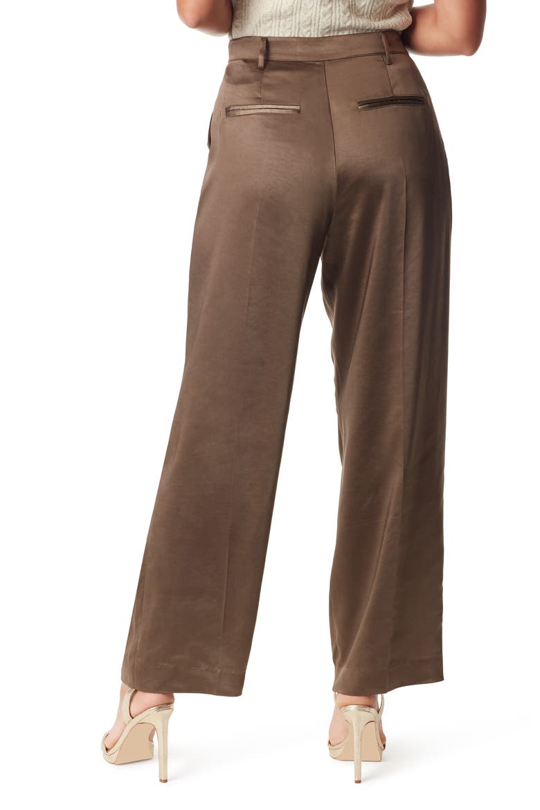 Devyn Crossover Satin Pants, Alternate, color, CHOCOLATE CHIP