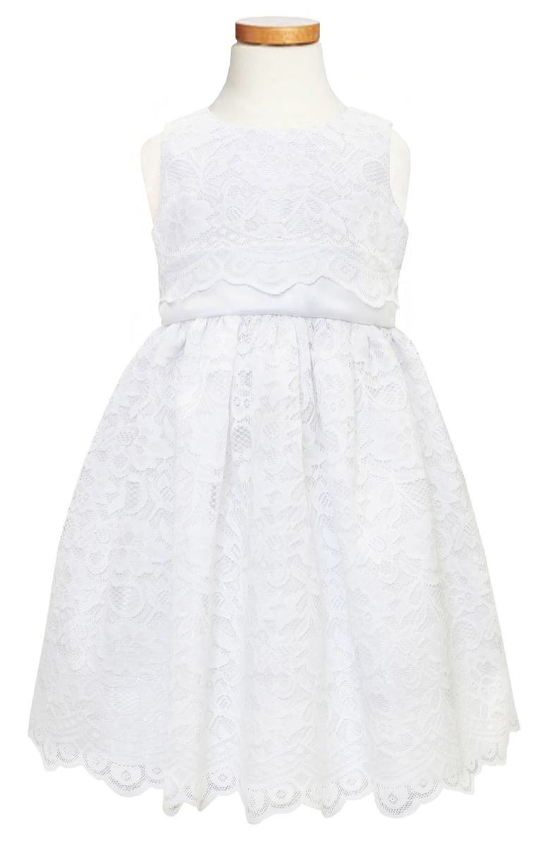 Sorbet Scallop Lace Dress, Main, color, 