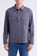 FRAME Patch Pocket Cotton Button-Up Shirt