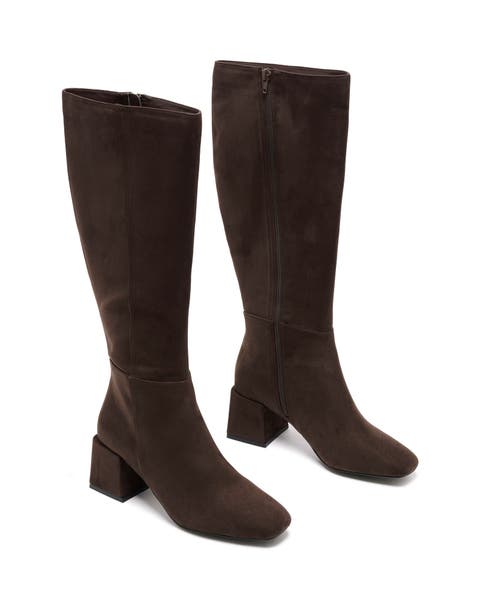 Wolf Block Heel Tall Boots