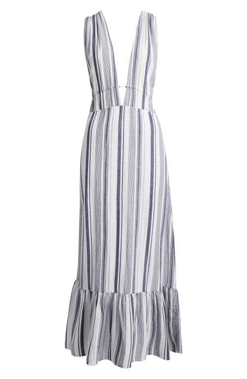 Nordstrom Ruched Plunge Maxi Cover-up Dress