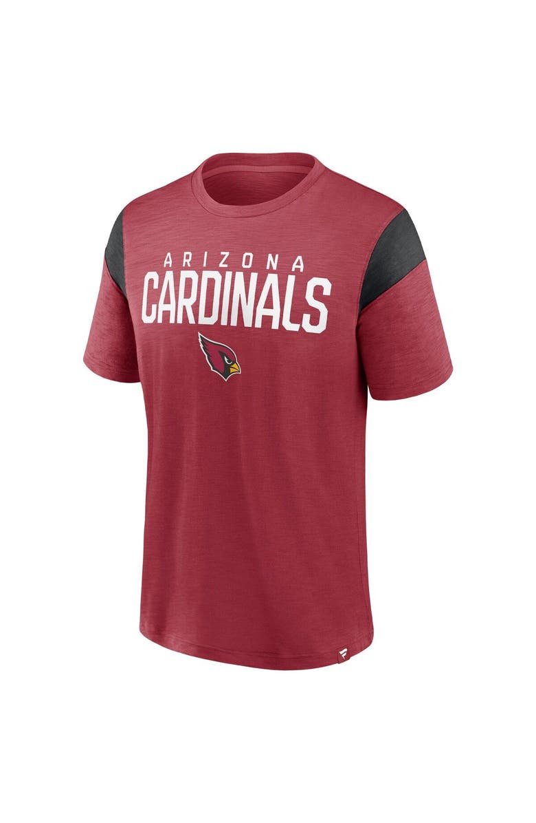FANATICS Men's Fanatics Branded Cardinal/Black Arizona Cardinals Home Stretch Team T-Shirt, Alternate, color, Cardinal