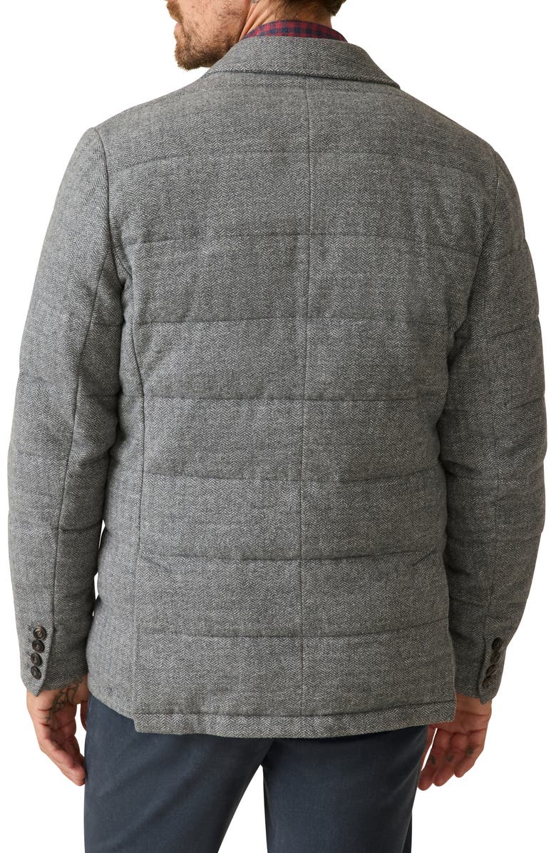 Faherty Teton Valley Quilted Herringbone Knit Sport Coat, Alternate, color, 