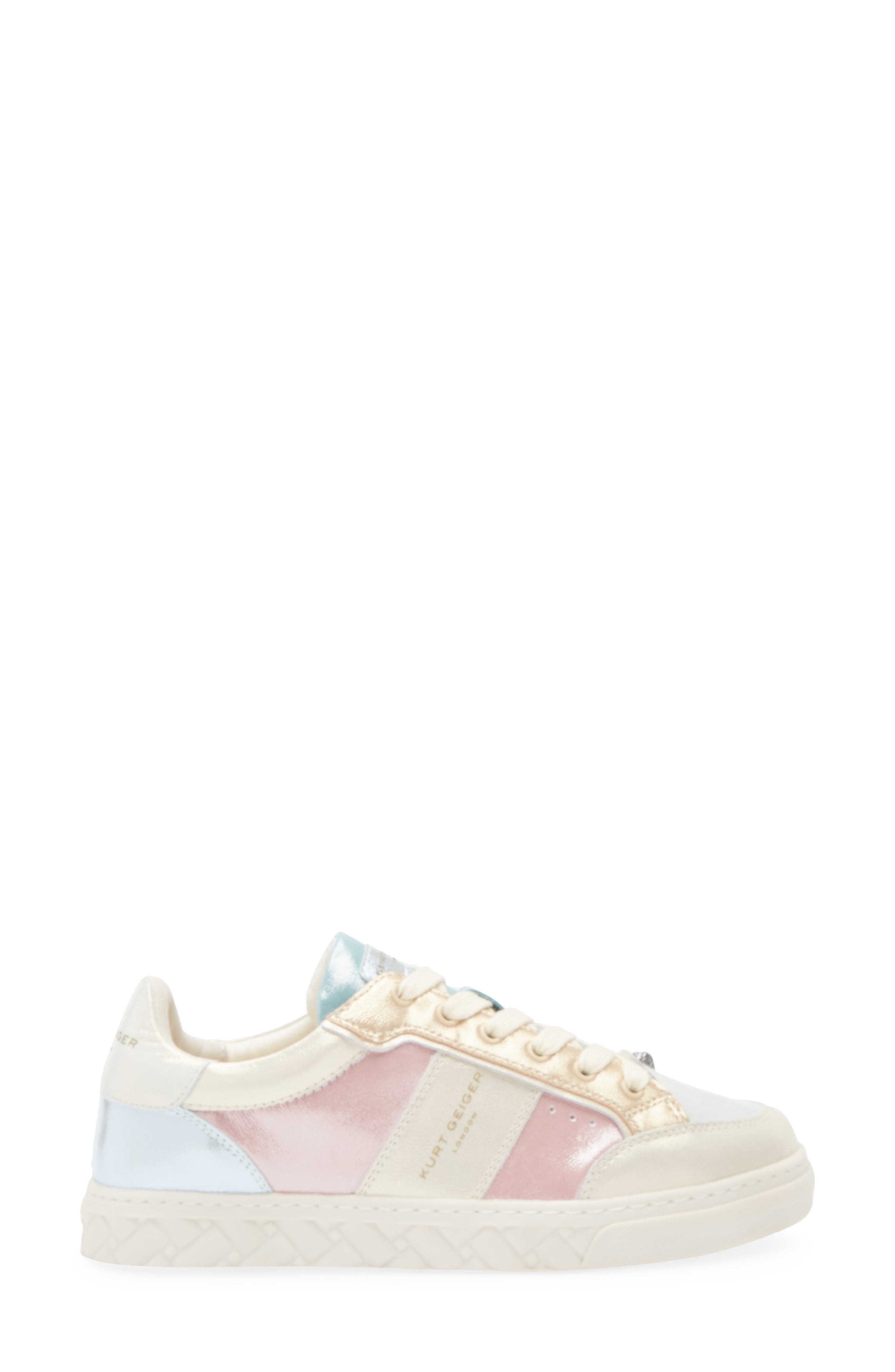 Kurt Geiger London Kensington Slim Cupsole Sneaker, Alternate, color, Metal Comb
