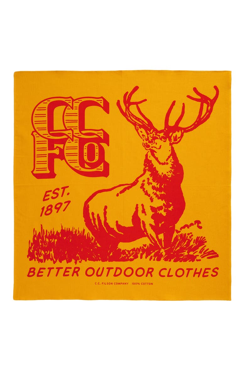 Elk Cotton Bandana, Alternate, color, GOLD