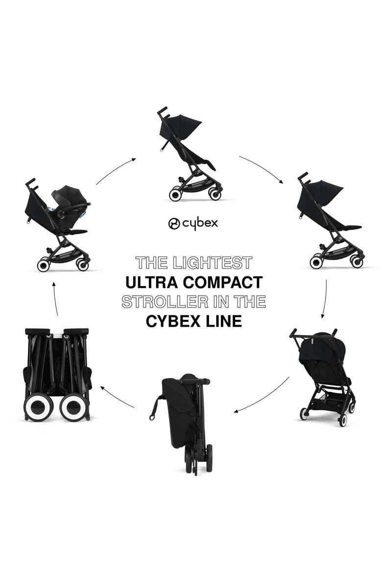 Libelle 2 Ultracompact Lightweight Travel Stroller, Alternate, color, MAGIC BLACK