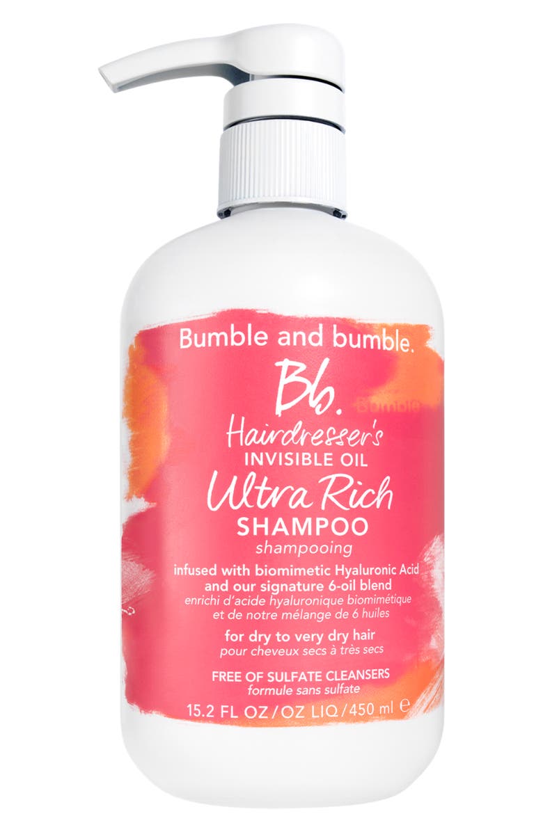 Bumble and bumble. Hairdresser's Invisible Oil Ultra Rich Shampoo, Main, color, 