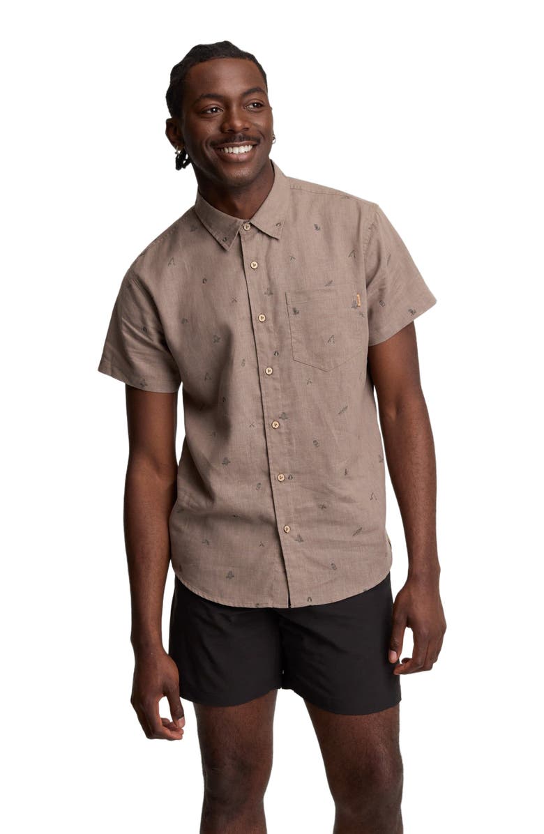 tentree Lake Life Mancos Shirt, Alternate, color, Clay/Lake Life