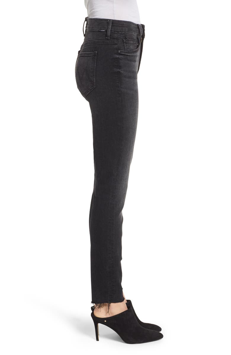 MOTHER The Looker High Waist Frayed Ankle Jeans, Alternate, color,