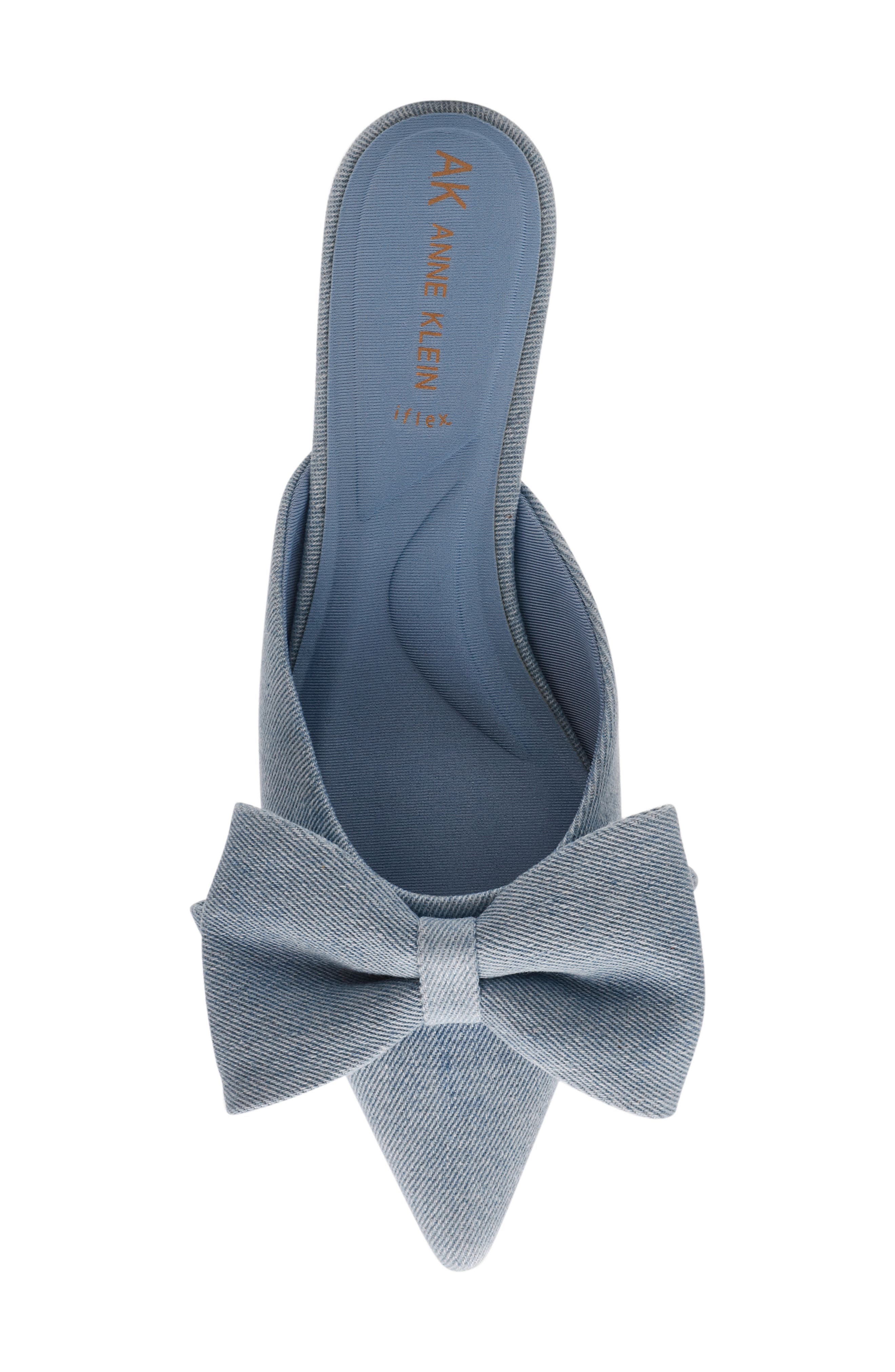 Anne Klein Talah Pointed Toe Mule, Alternate, color, Denim Blue