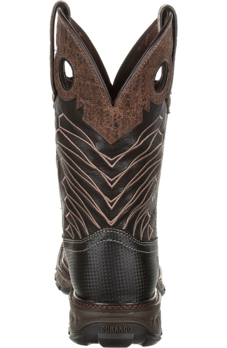 DURANGO Steel Toe Western Work Boot, Alternate, color, Chocolate Safari Elephant Blk
