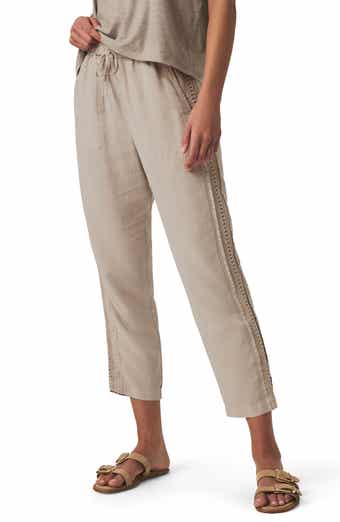 Splendid Angie Straight Leg Linen Blend Drawstring Pants