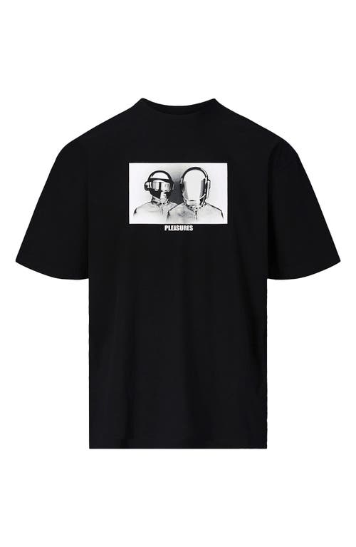 Pleasures X Daft Punk Inverted Short-sleeve T-shirt In Black