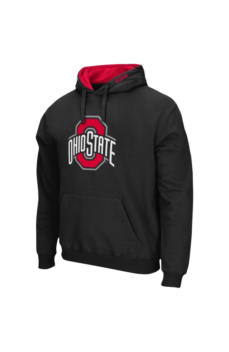 COLOSSEUM Men's Colosseum Black Ohio State Buckeyes Arch & Logo 3.0 Pullover Hoodie, Alternate, color, Black