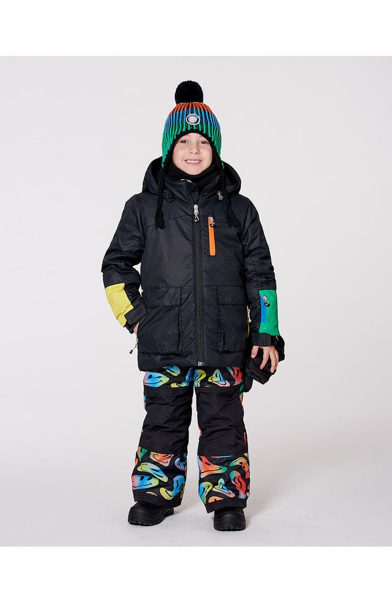 Deux par Deux Two-Piece Play Snowsuit Smiley Face, Alternate, color,