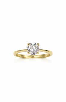 Moissanite 4-Prong Ring