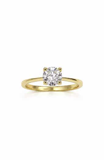 Moissanite 4-Prong Ring
