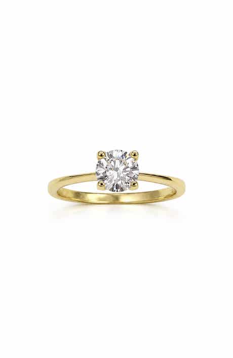 Moissanite 4-Prong Ring