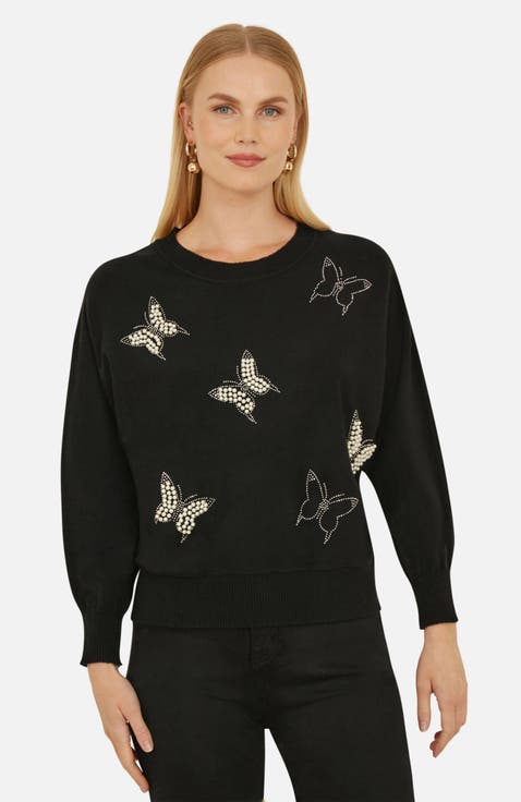 Sequin Butterfly Jumper