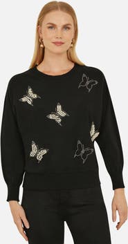 Yumi Sequin Butterfly Jumper