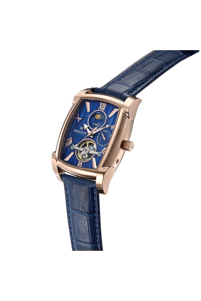 Valentin Mens Automatic Watch with Date, Alternate, color, Rose Gold
