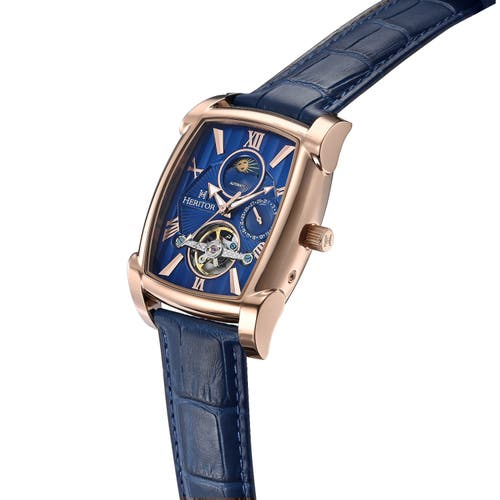 Heritor Automatic Valentin Mens Automatic Watch With Date In Blue