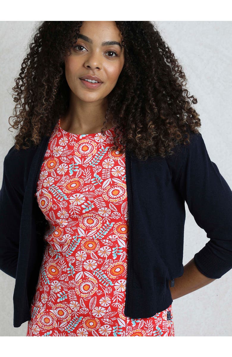 Weird Fish Limon Outfitter Cardigan, Alternate, color, Navy