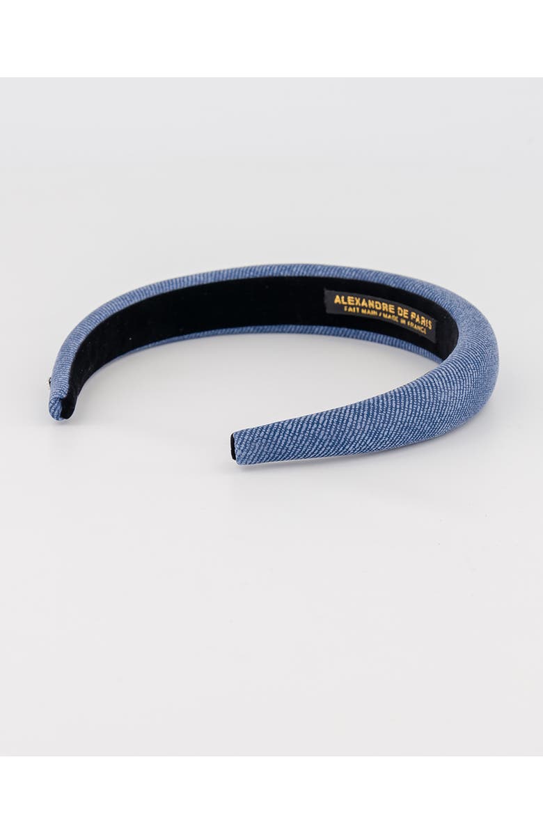 Alexandre de Paris Denim Headband, Alternate, color, Denim