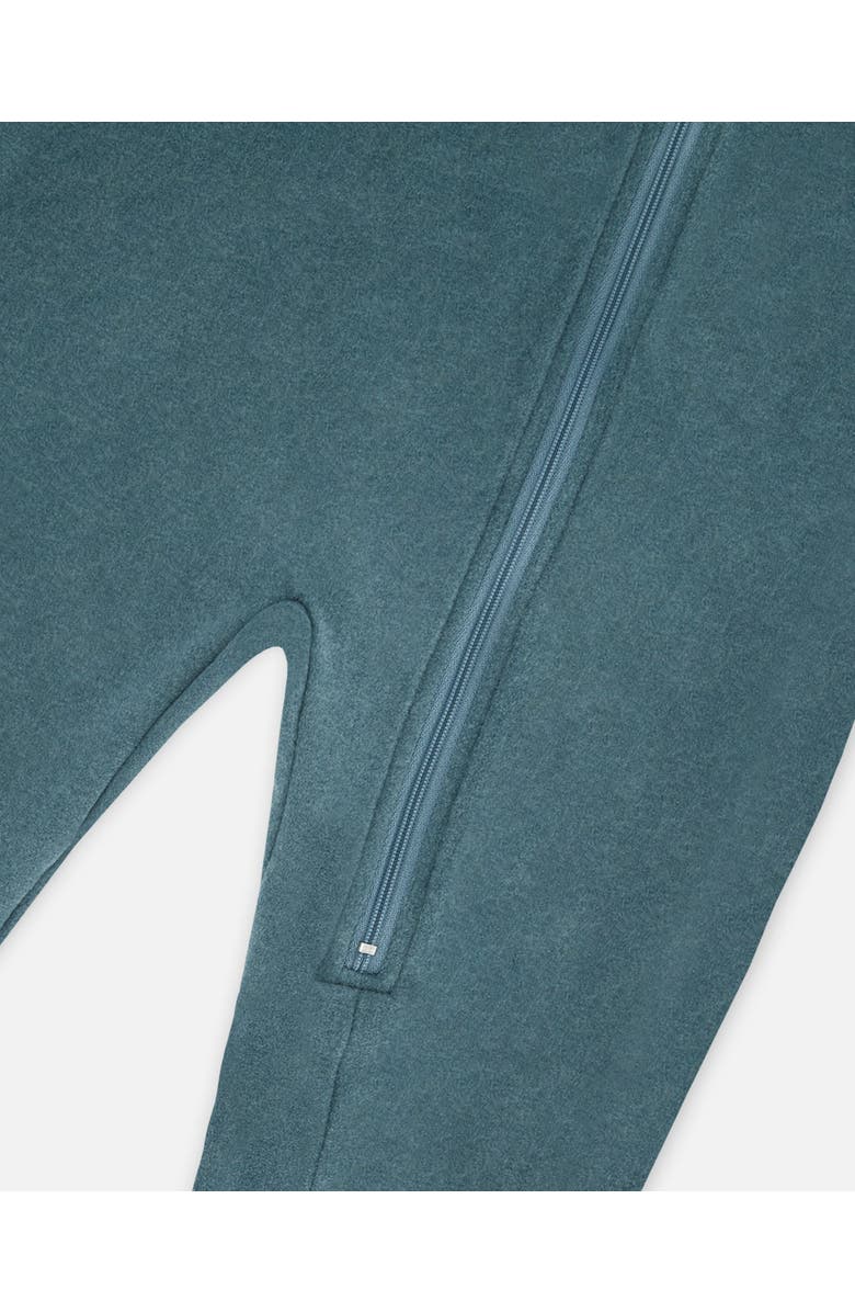 Deux par Deux Little Boy's One Piece Thermal Underwear Pine Green, Alternate, color, 