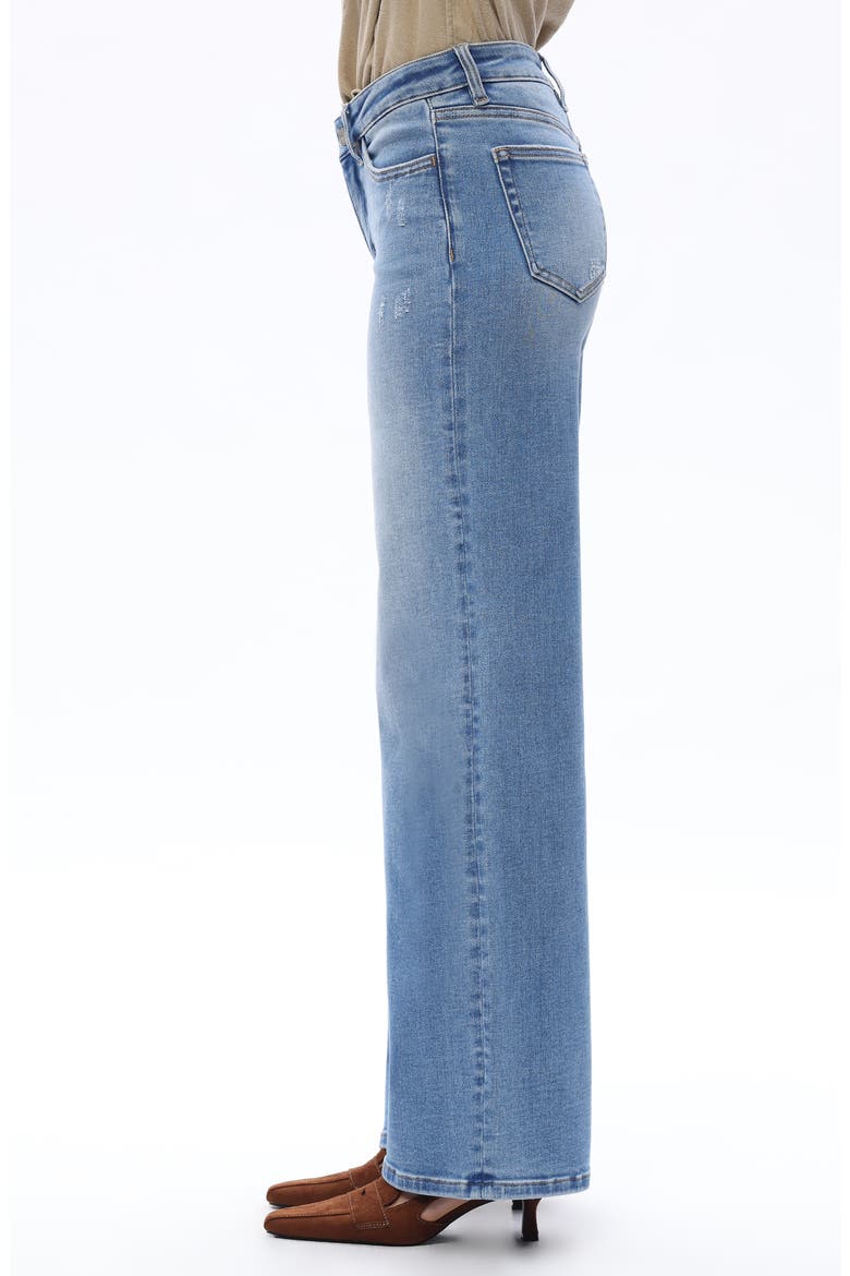 Mid Rise Wide Leg Jeans, Alternate, color, MEDIUM BLUE