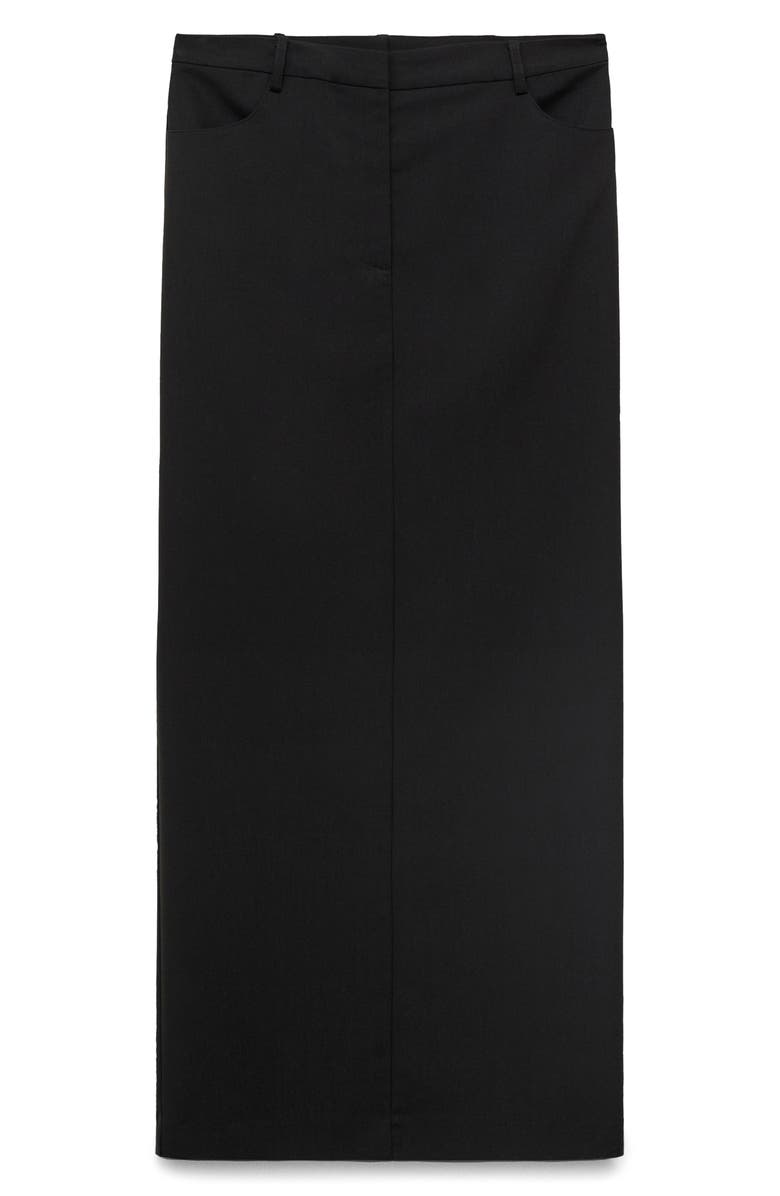 MANGO High Waist Pencil Skirt, Alternate, color, Black