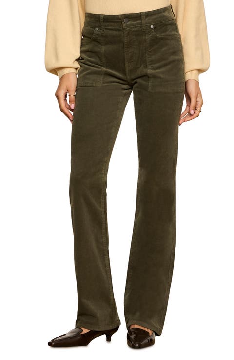 Play Date High Waist Stretch Cotton Corduroy Bootcut Pants