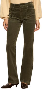 Sanctuary Play Date High Waist Stretch Cotton Corduroy Bootcut Pants