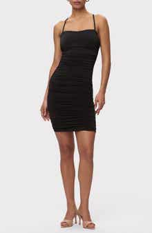 Ruched Jersey Minidress