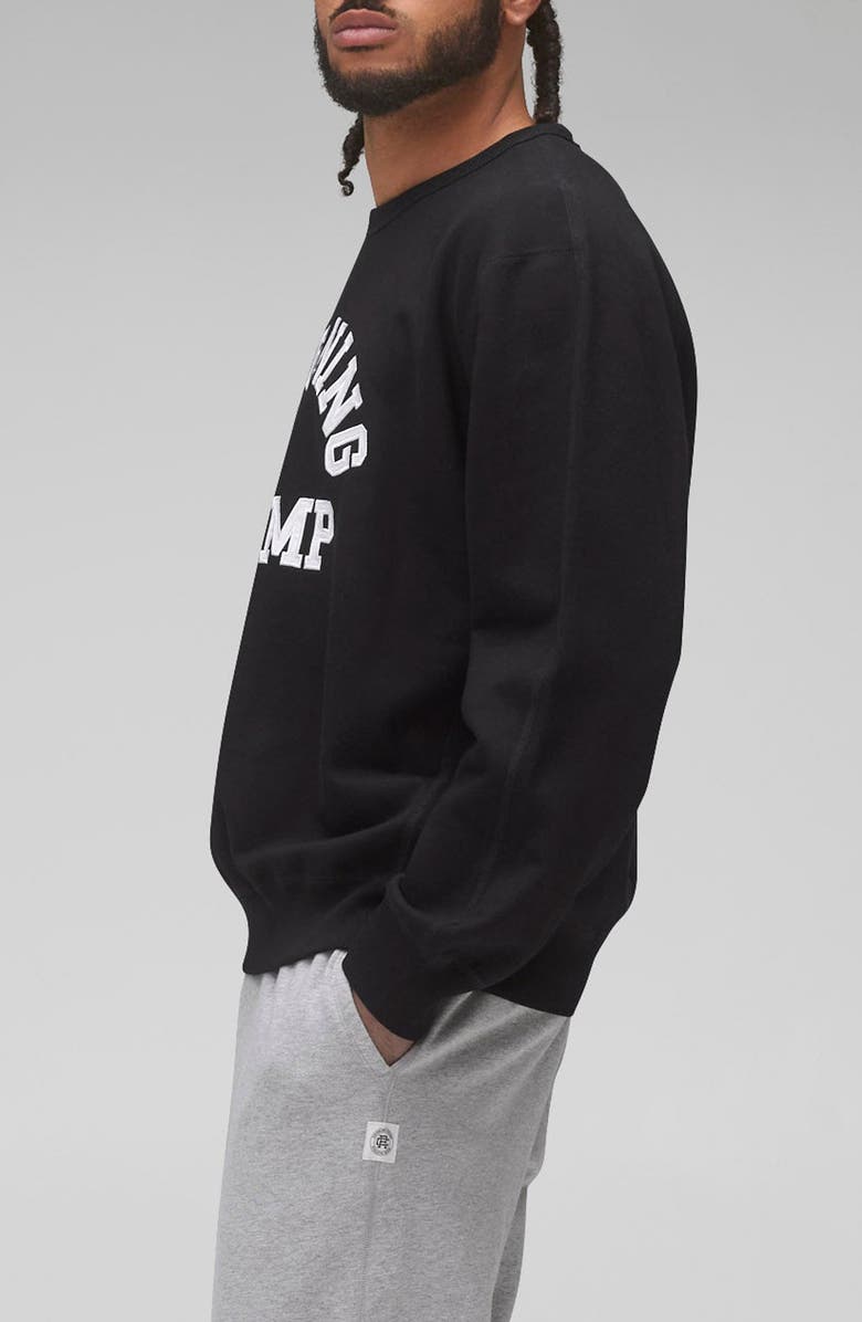 Reigning Champ Midweight Terry Arch Logo Crewneck Sweatshirt, Alternate, color,
