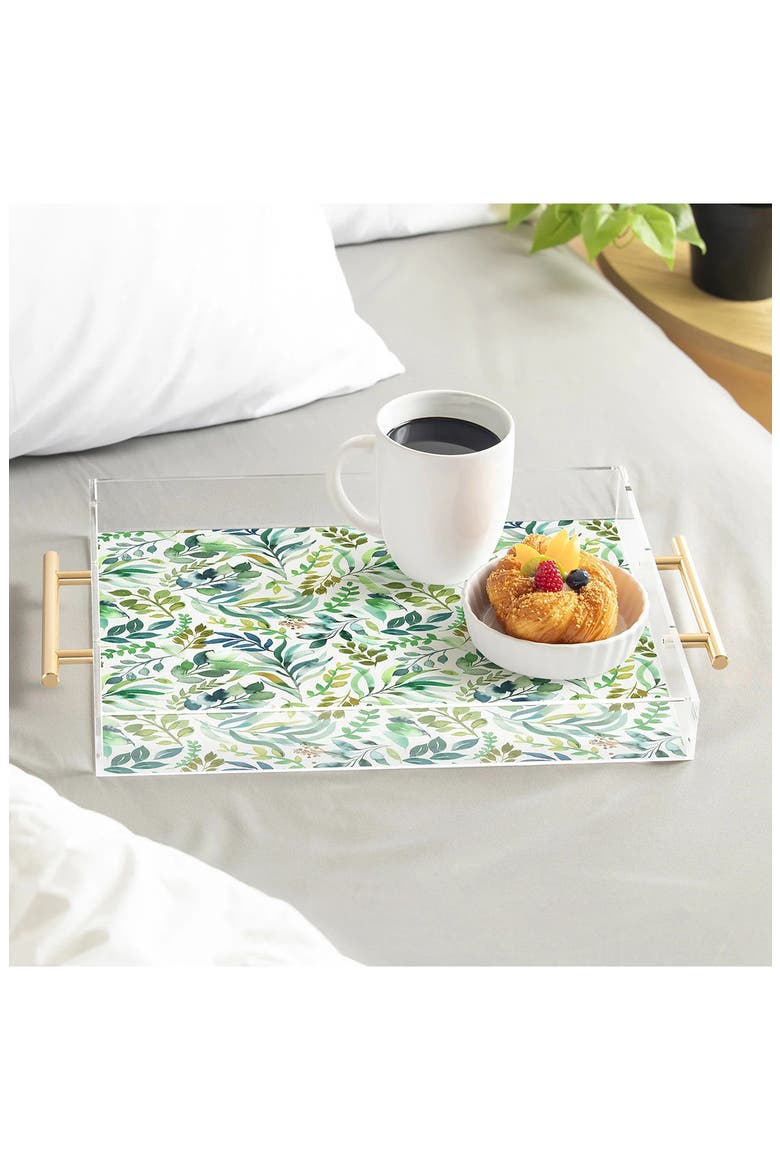 Ninola Design Botanic Retreat Acrylic Tray, Alternate, color, GREEN