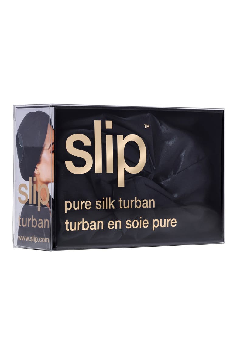 Pure Silk Hair Wrap, Alternate, color, BLACK