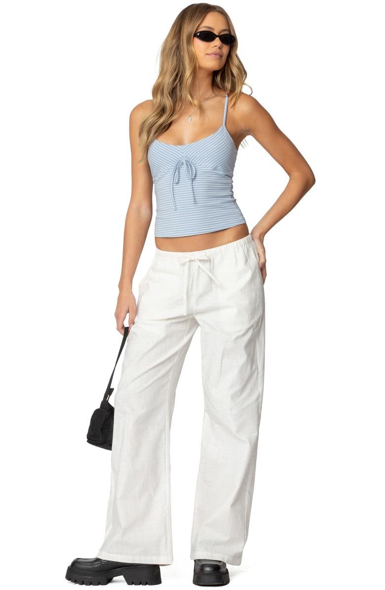 EDIKTED Tova Stripe Camisole, Alternate, color, Light-Blue