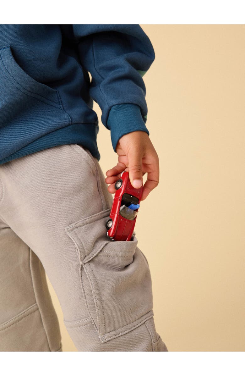 Tea Collection Cargo Pocket Joggers, Alternate, color, Smoke