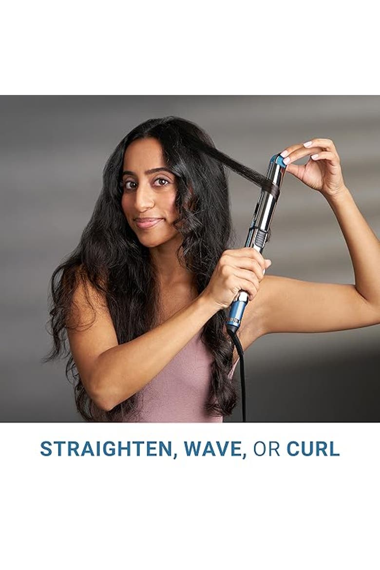 Nano Titanium Prima3100® 1" Ionic Straightener, Alternate, color, Blue
