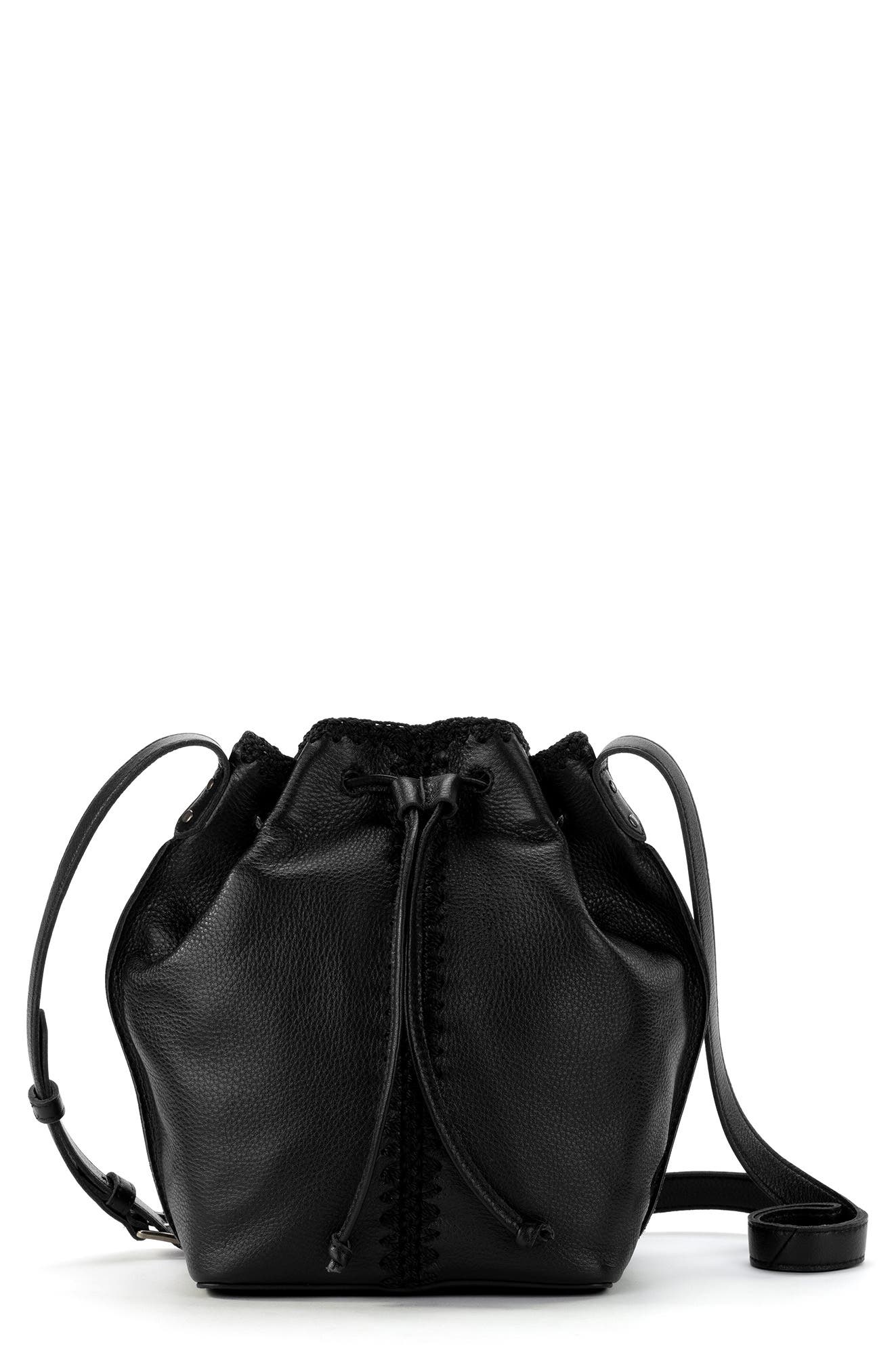 The Sak Ivy Drawstring Leather Bucket Bag, Alternate, color, 