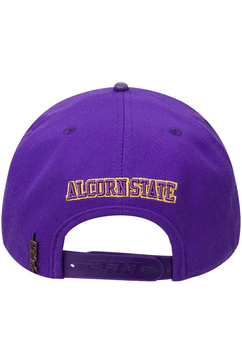 Men's Pro Standard  Purple Alcorn State Braves Evergreen Primary Logo Snapback Hat, Alternate, color, Purple